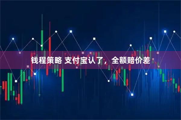 钱程策略 支付宝认了，全额赔价差